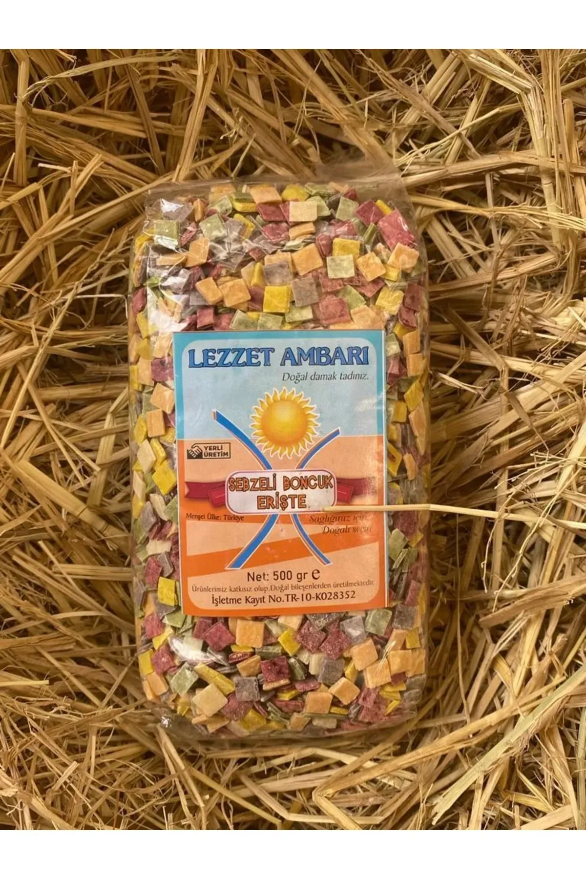 Sebzeli Boncuk Erişte 500 Gr
